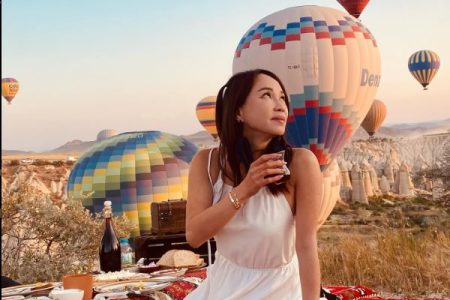 Experience the Magic of Cappadocia: Breakfast with Breathtaking Sunrise Balloon Views